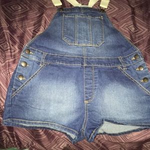 Very cute and stylish shirt overalls!! Denim